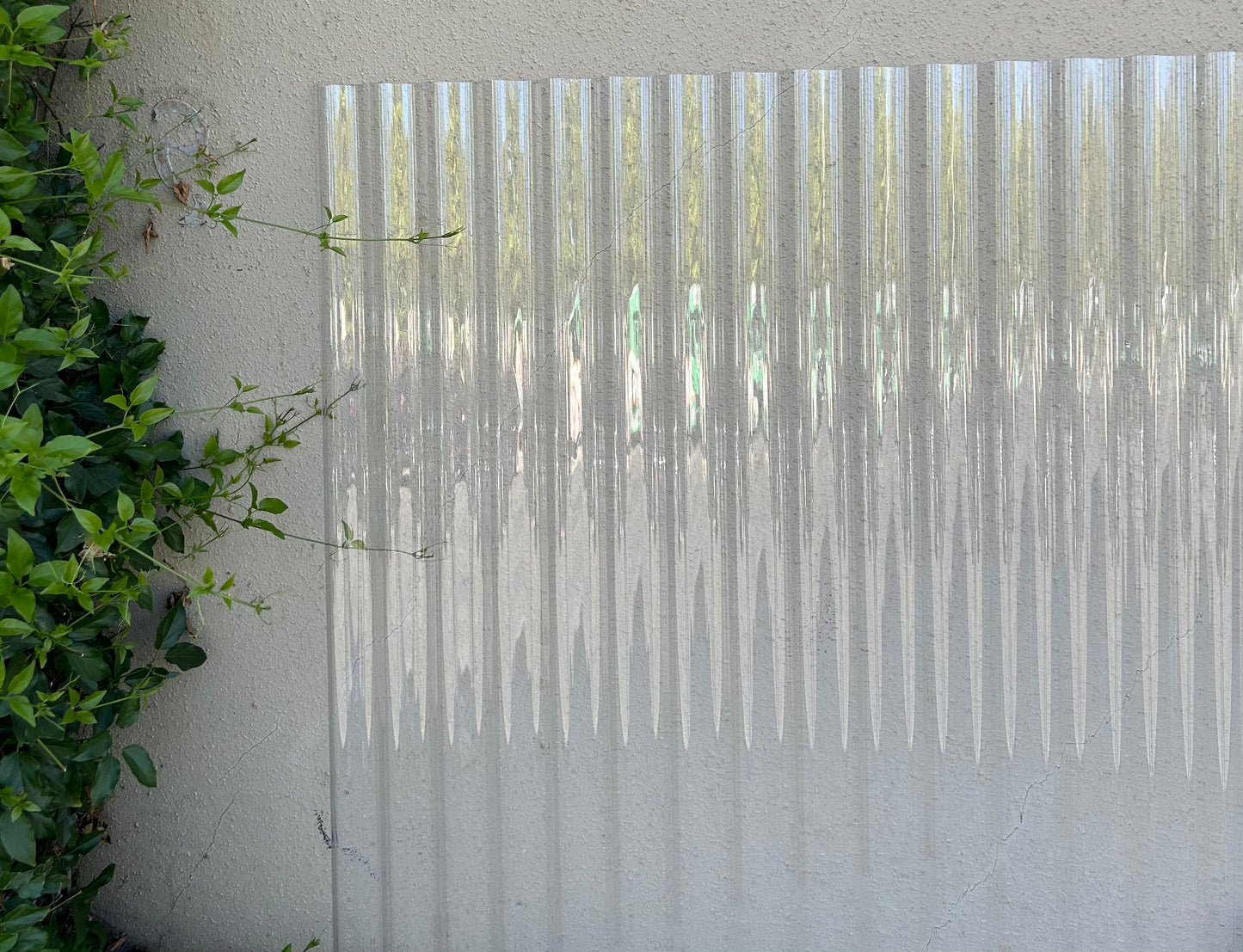 1/16 in (2mm) 48 in. X 144 in. Polycarbonate Clear corrugated sheets (ROMA)