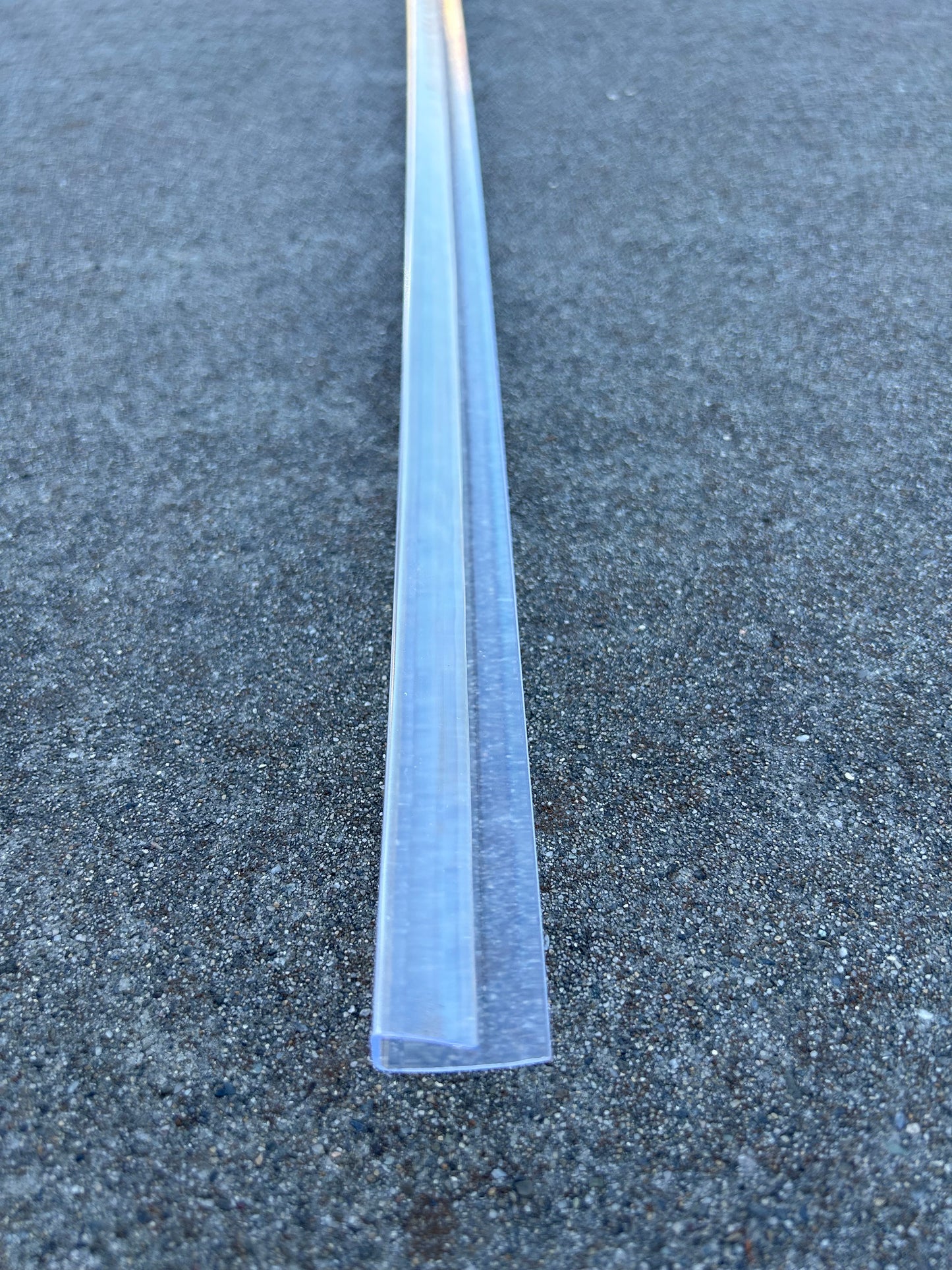 5/16 in. (8 mm) 48 in. Polycarbonate Clear U cap profile