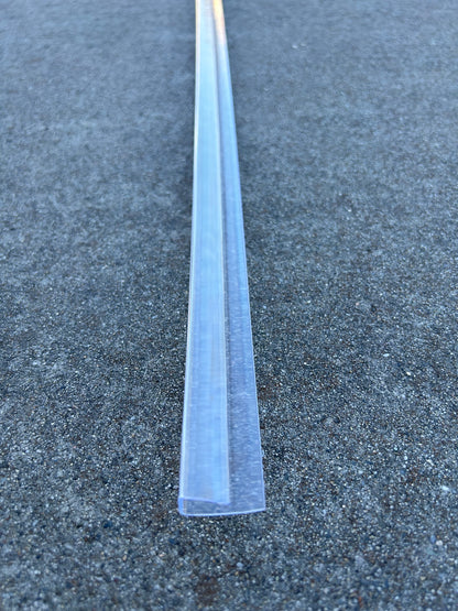 5/16 in. (8 mm) 48 in. Polycarbonate Clear U cap profile