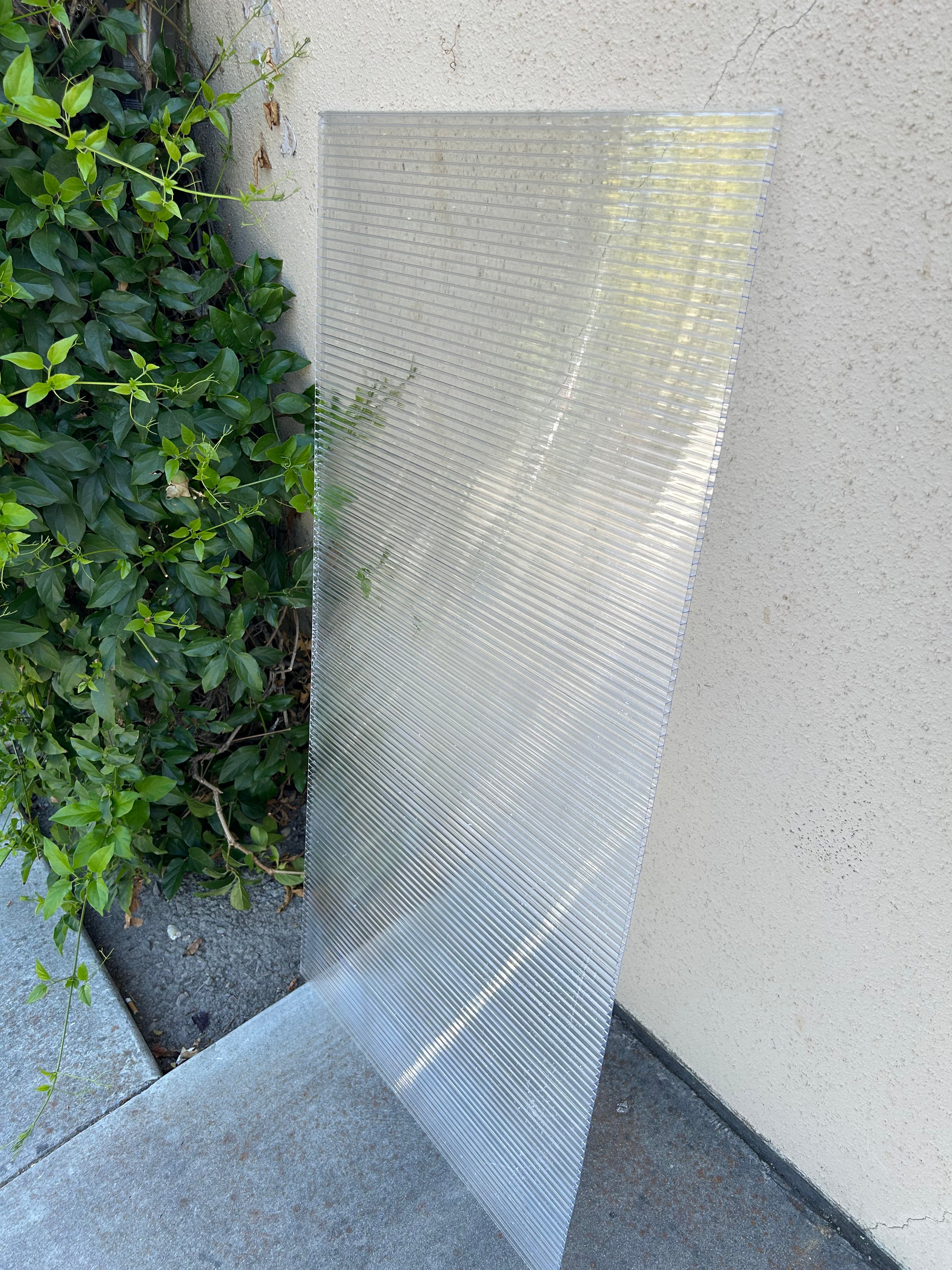 5/16  in. (8 mm) 48 in. x 144 in. Polycarbonate Clear twin-wall hollow sheet