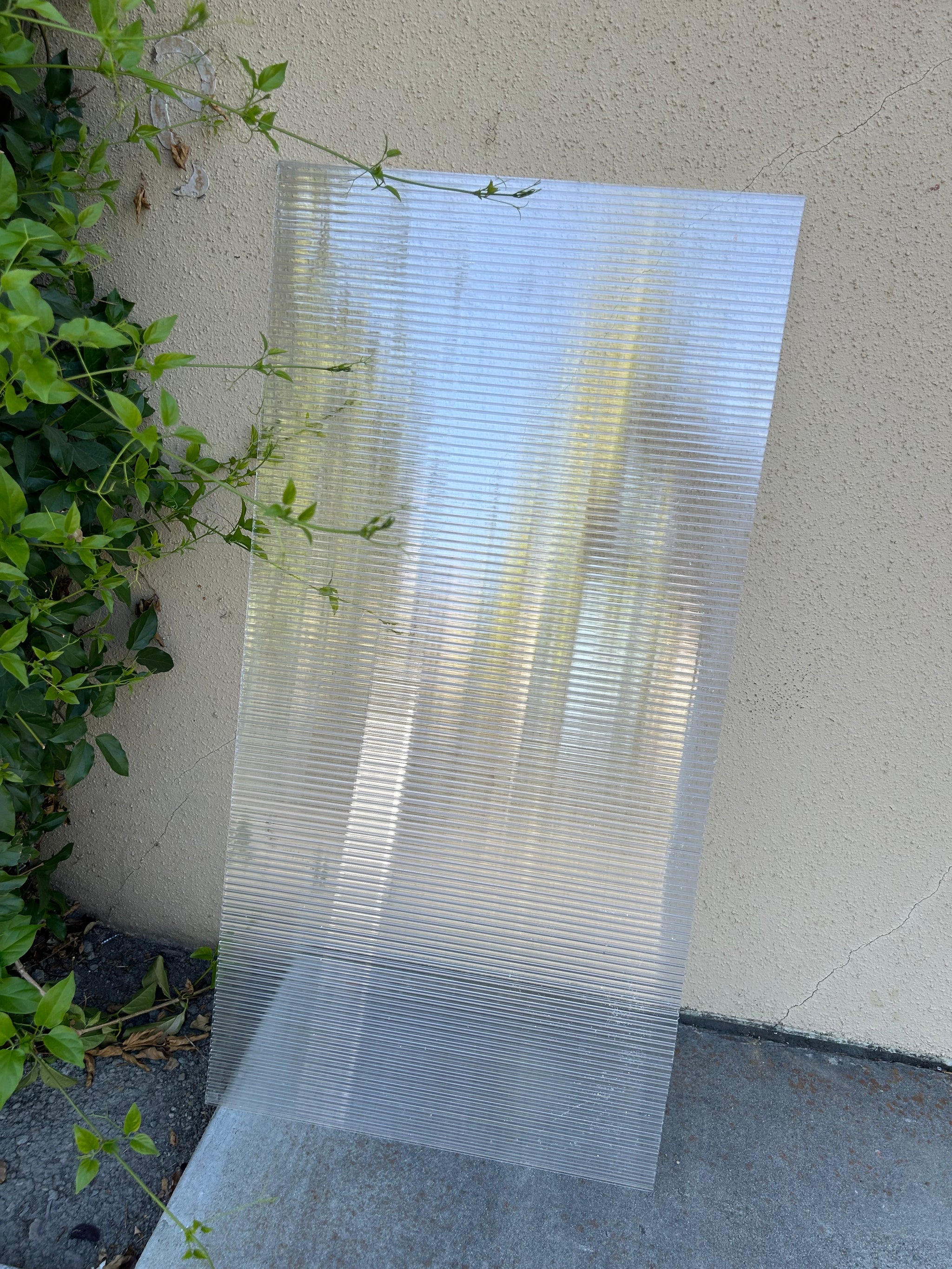 5/16  in. (8 mm) 48 in. x 192 in. Polycarbonate Clear twin-wall hollow sheet