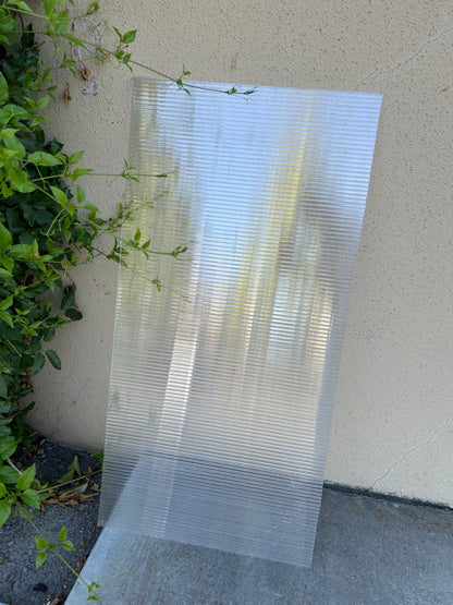 5/16  in. (8 mm) 48 in. x 192 in. Polycarbonate Clear twin-wall hollow sheet