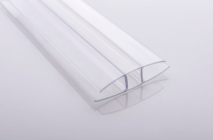 1/4 in. (6 mm) 144 in. Polycarbonate Clear H profile