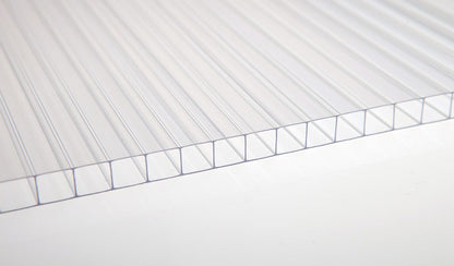 5/16  in. (8 mm) 34.5 in. x 144 in. Polycarbonate Clear twin-wall hollow sheet