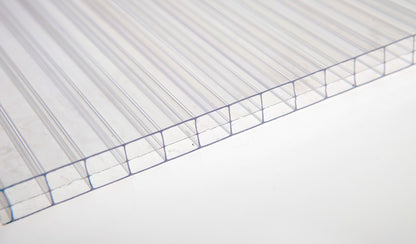 9/16 in. (14 mm) 34.5 in. x 144 in. Polycarbonate Clear triple-wall hollow sheets