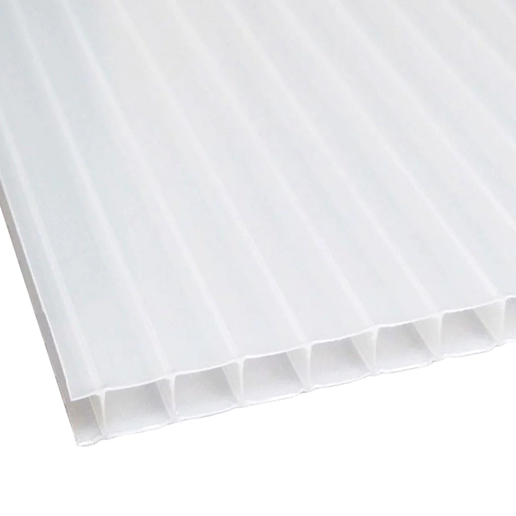 5/16 in. (8 mm) 48 in. x 144 in. Polycarbonate Opal twin-wall hollow sheet