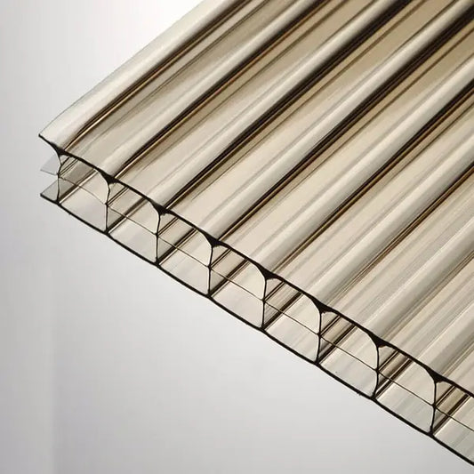 5/8 in. (16 mm) 48 in. x 96 in. Polycarbonate Bronze triple-wall hollow sheet