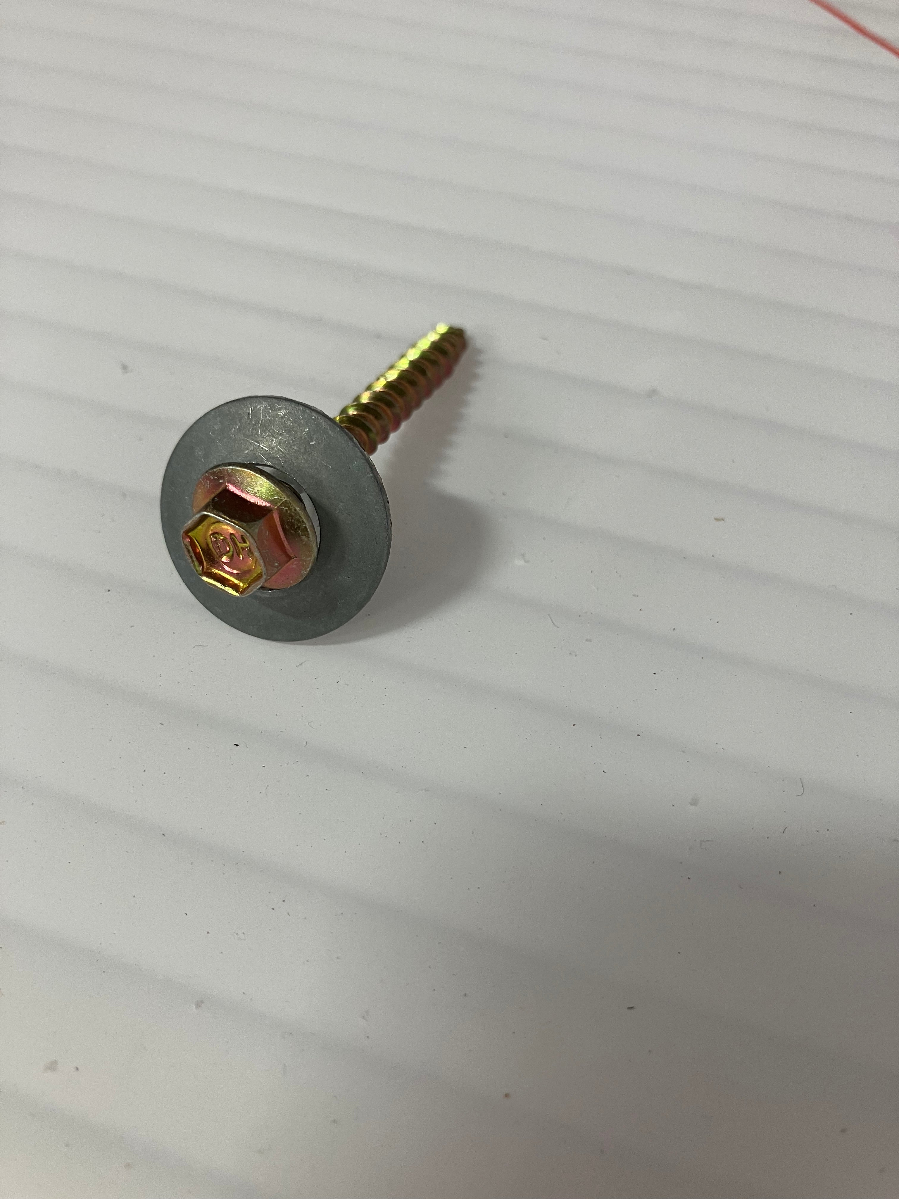 Screws with 1 in. Neoprene washer for metal (50 pcs)