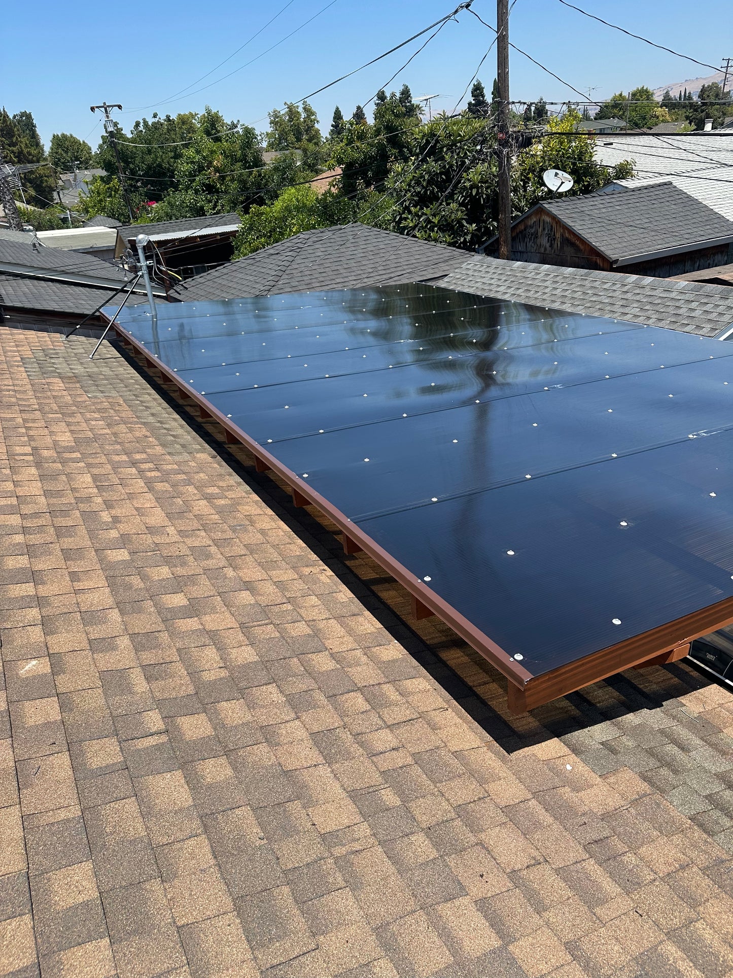 5/16  in. (8 mm) 48 in. x 288 in. Polycarbonate Bronze twin-wall hollow sheet