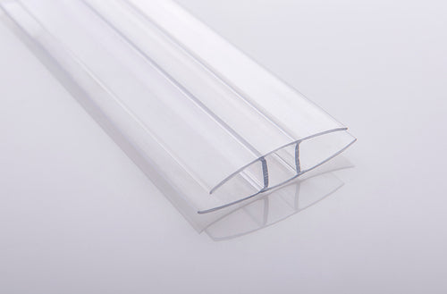 1/4 in. (6 mm) 96 in. Polycarbonate Clear H profile