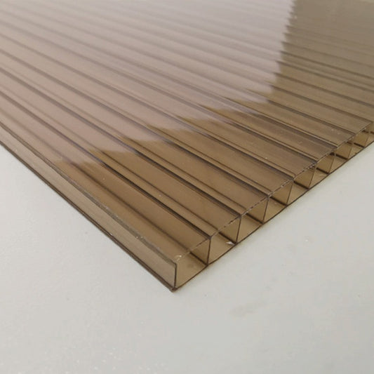 5/16 in.(8 mm) 48 in. x 192 in. Polycarbonate Bronze twin-wall hollow sheet
