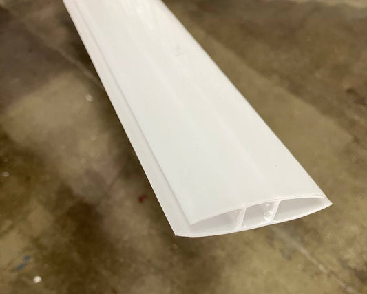 5/16 in. (8mm) 144 in. Polycarbonate Opal H profile