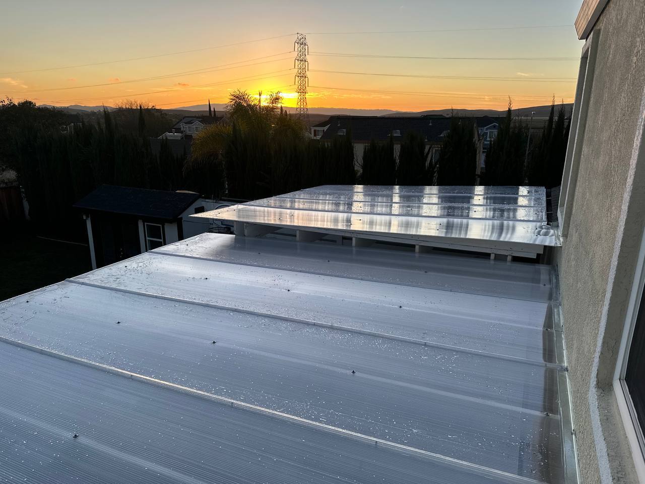 1/4  in. (6 mm) 48 in. x 144 in. Polycarbonate Clear twin-wall hollow sheet