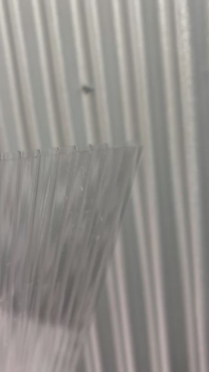 1/4  in. (6 mm) 48 in. x 144 in. Polycarbonate Clear twin-wall hollow sheet